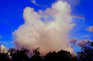 Aces Pink rainbow heart cloud cropped